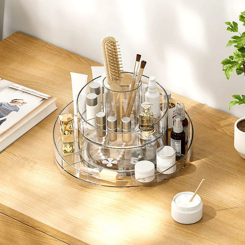 Afralia™ Acrylic Makeup Organizer for Cosmetics Brushes Home Organization