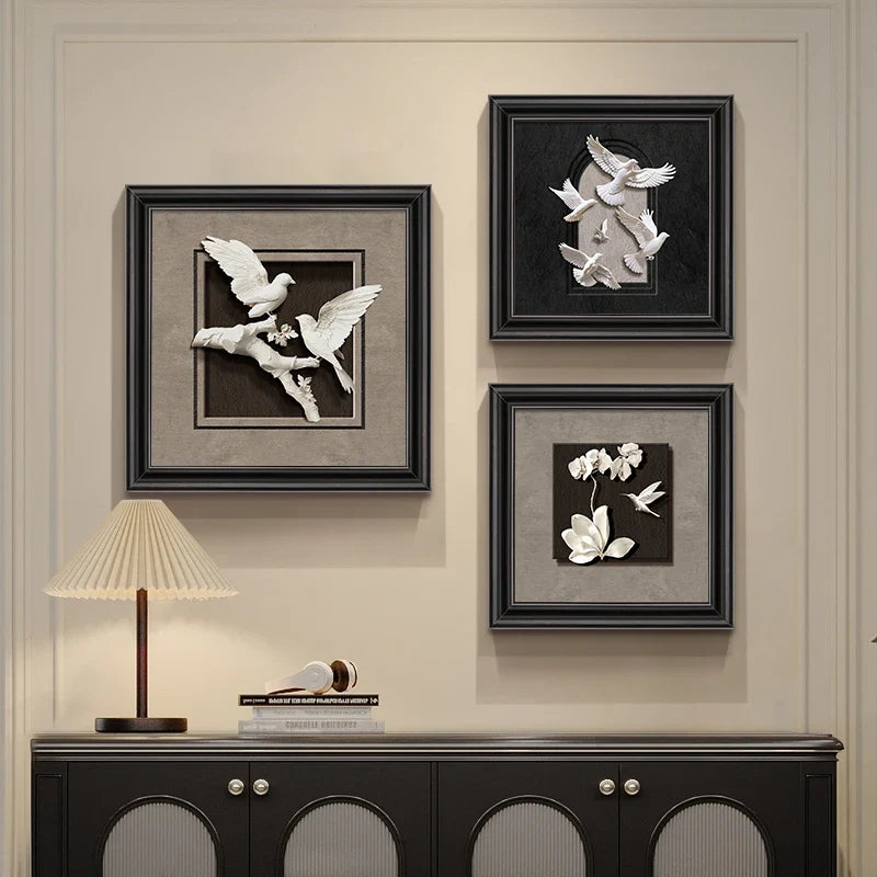 Afralia™ Animal Wall Decor Frame Set Art Painting Poster Room Aesthetic Decoration