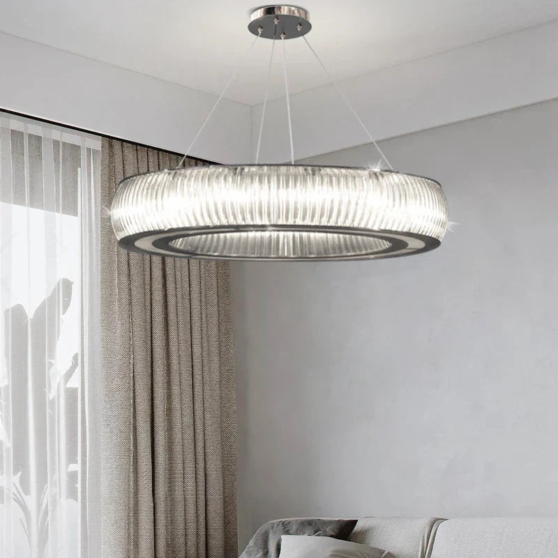 Afralia™ Crystal LED Ceiling Pendant Chandelier for Modern Luxury Living Room Décor