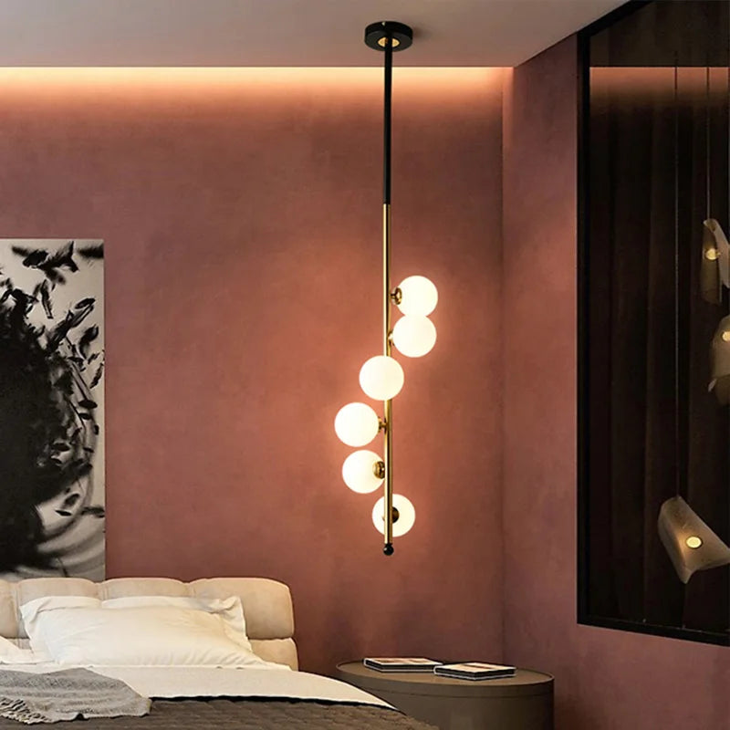 Afralia™ Glass Ball Pendant Lights for Home Decor and Dining, Nordic Minimalism Style