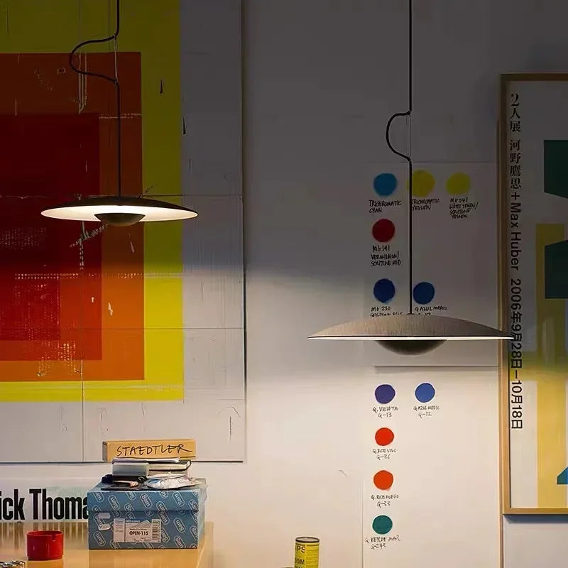 Afralia™ Wood Grain Black Pendant Lights for Dining Kitchen Table Room Decor