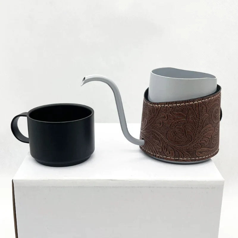 Afralia™ Stainless Steel Gooseneck Kettle Coffee Maker Pot Dining Accessory