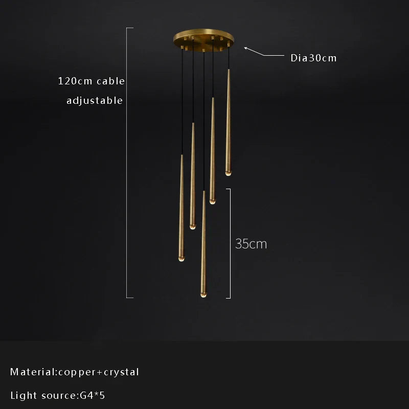 Afralia™ Crystal Water Drop Ceiling Chandelier for Classic Living Room Decor