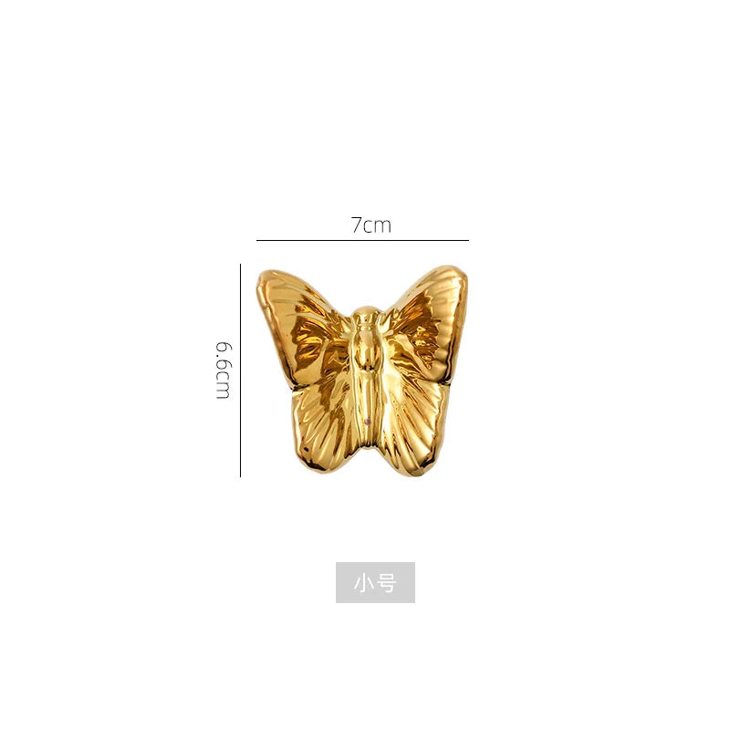 Afralia™ Golden Butterfly Wall Decoration Set