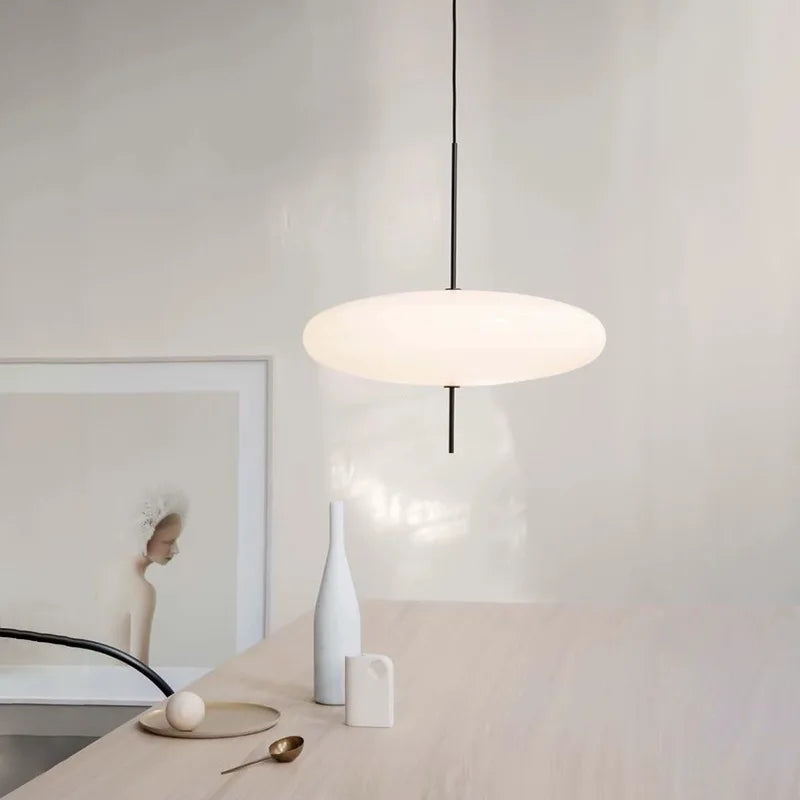 Afralia™ Saucer Design LED Pendant Light for Home Decor, Living Room, Bedroom, Office
