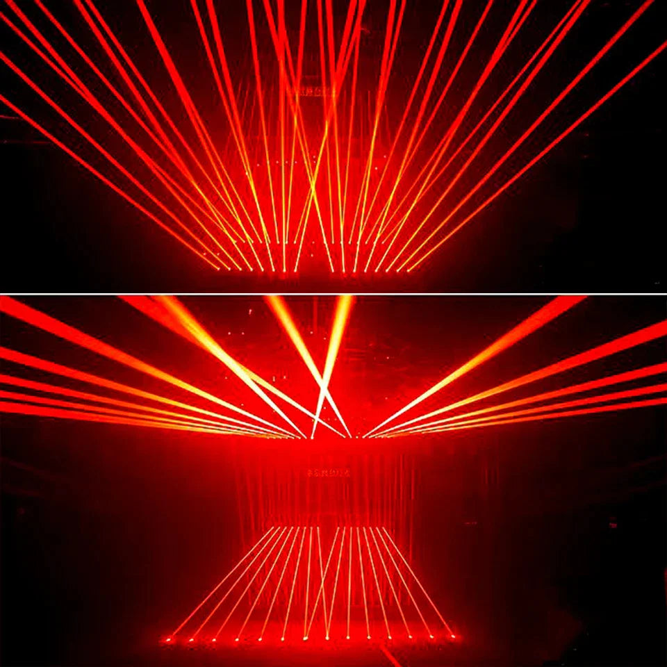 Afralia™ 8 Eyes Beam Laser Moving Head DJ Disco Stage Light for Parties Bar