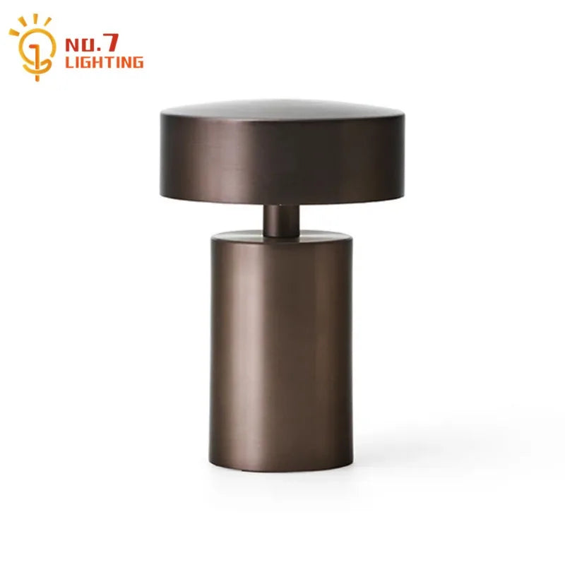 Afralia™ Mushroom Table Lamp Touch Switch USB Charging Wireless Modern Desk Light