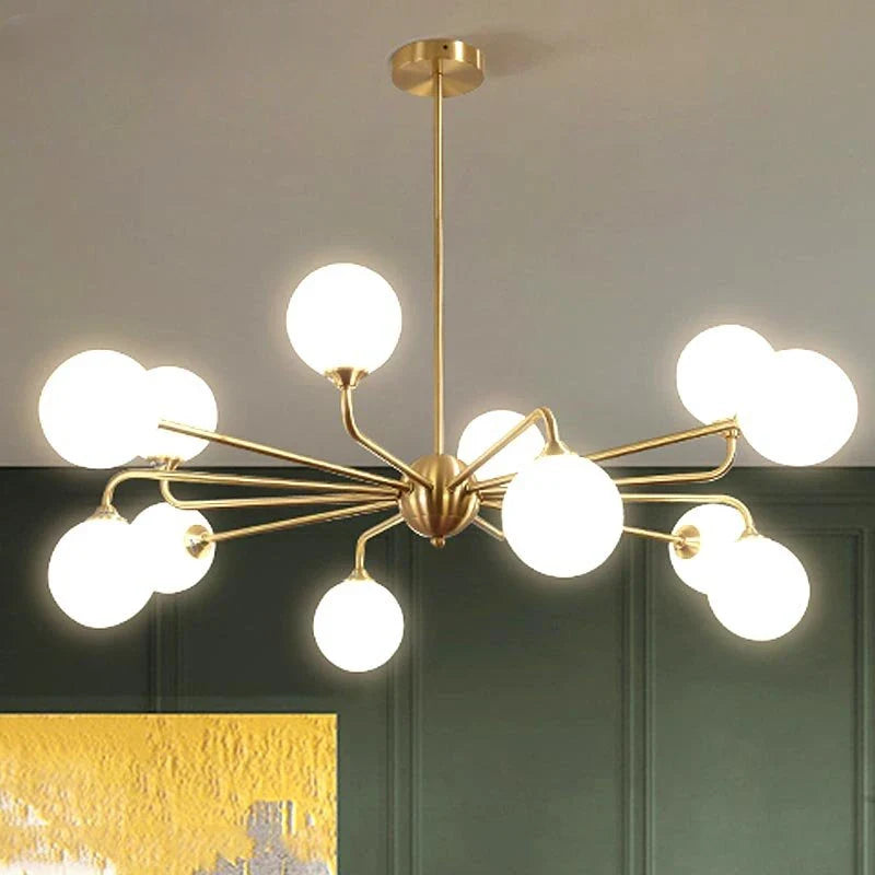 Afralia™ Copper Ceiling Chandelier for Home Decor Lighting