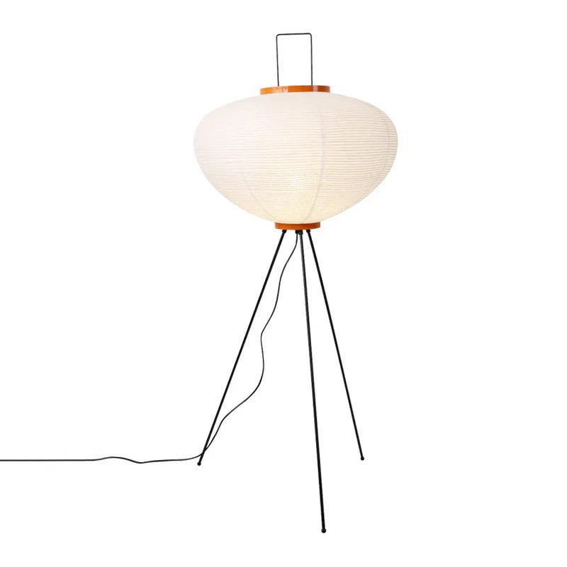 Afralia™ Handmade Wabi Sabi Rice Paper Floor Lamp for Vintage Nordic Home Decor