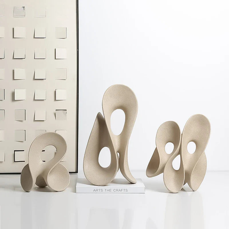 Afralia™ Coral Hollow Sculpture - Artistic Home Decor Figurine