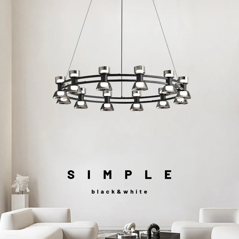 Afralia™ Copper Ring Pendant Lamp for Modern Luxury Living Room, Bedroom, Restaurant, Bar & Home Decor.