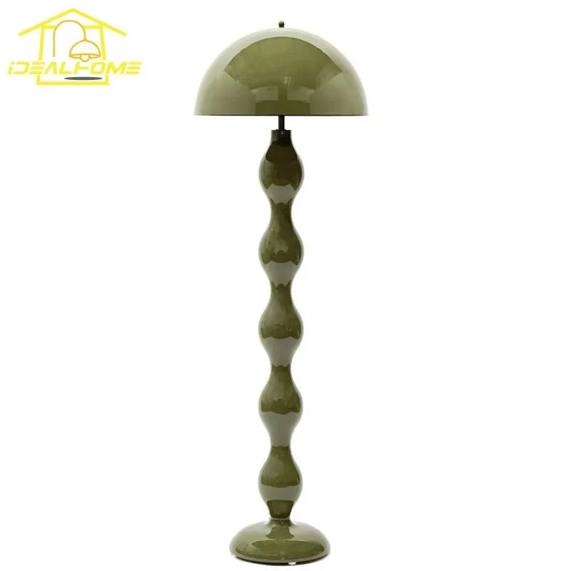 Afralia™ Medieval Mushroom Floor Lamp Iron Art LED E27 Modern Light Fixtures