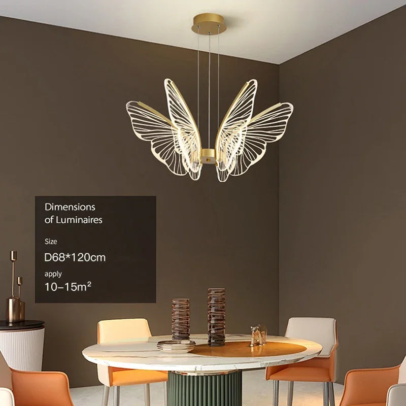 Modern Afralia™ LED Butterfly Chandelier: Elegant Lighting Fixture for Home Decor and Ambiance