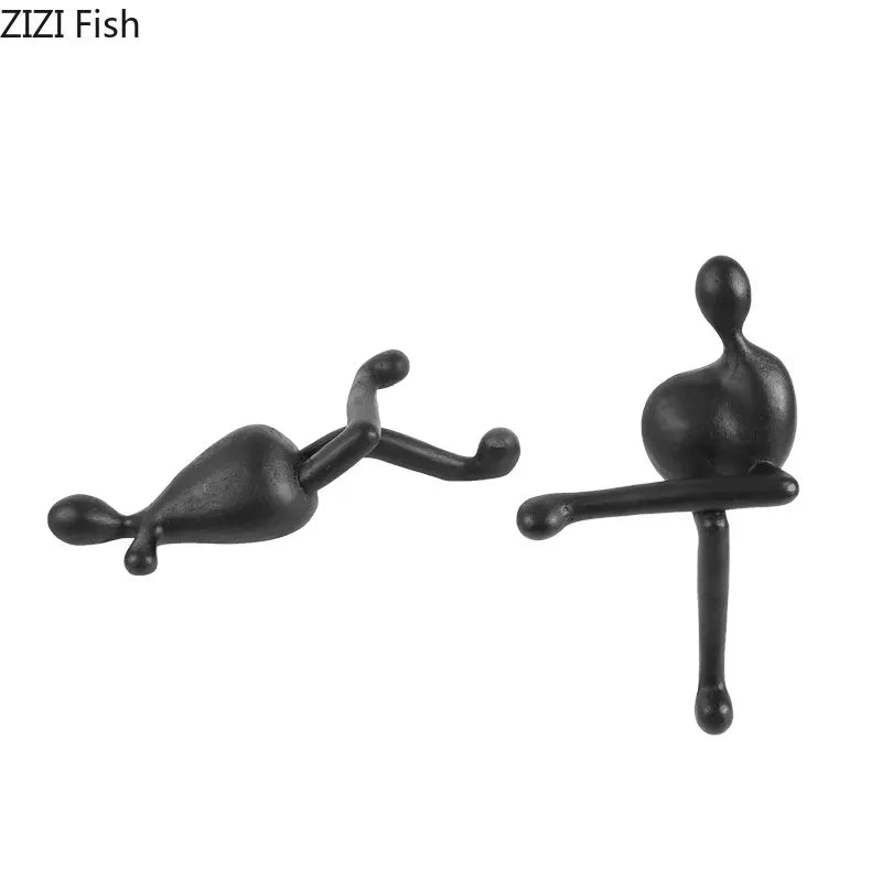 Afralia™ Abstract Characters Resin Sculpture Desk Decoration Modern Home Decor Figure Statue