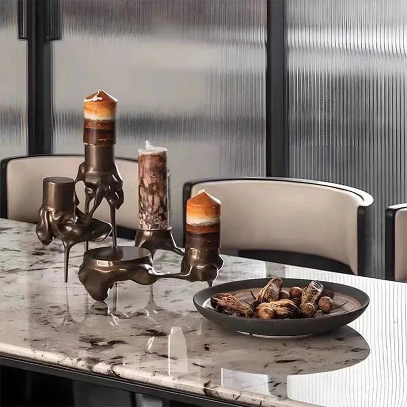 Afralia™ Tree Root Candle Holders: Modern, Romantic Desk Decoration & Wax Melt Burner