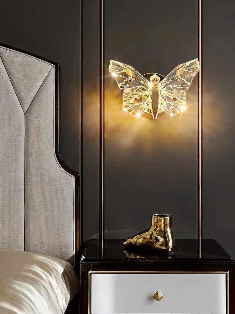 Afralia™ Nordic Butterfly Wall Lamp for Luxe Home Decor & Elegant Living Spaces