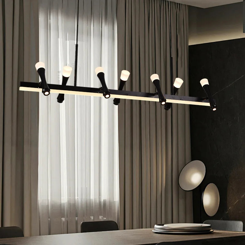Afralia™ Nordic Minimalist Rotating Ring Chandelier for Living Room Dining Study