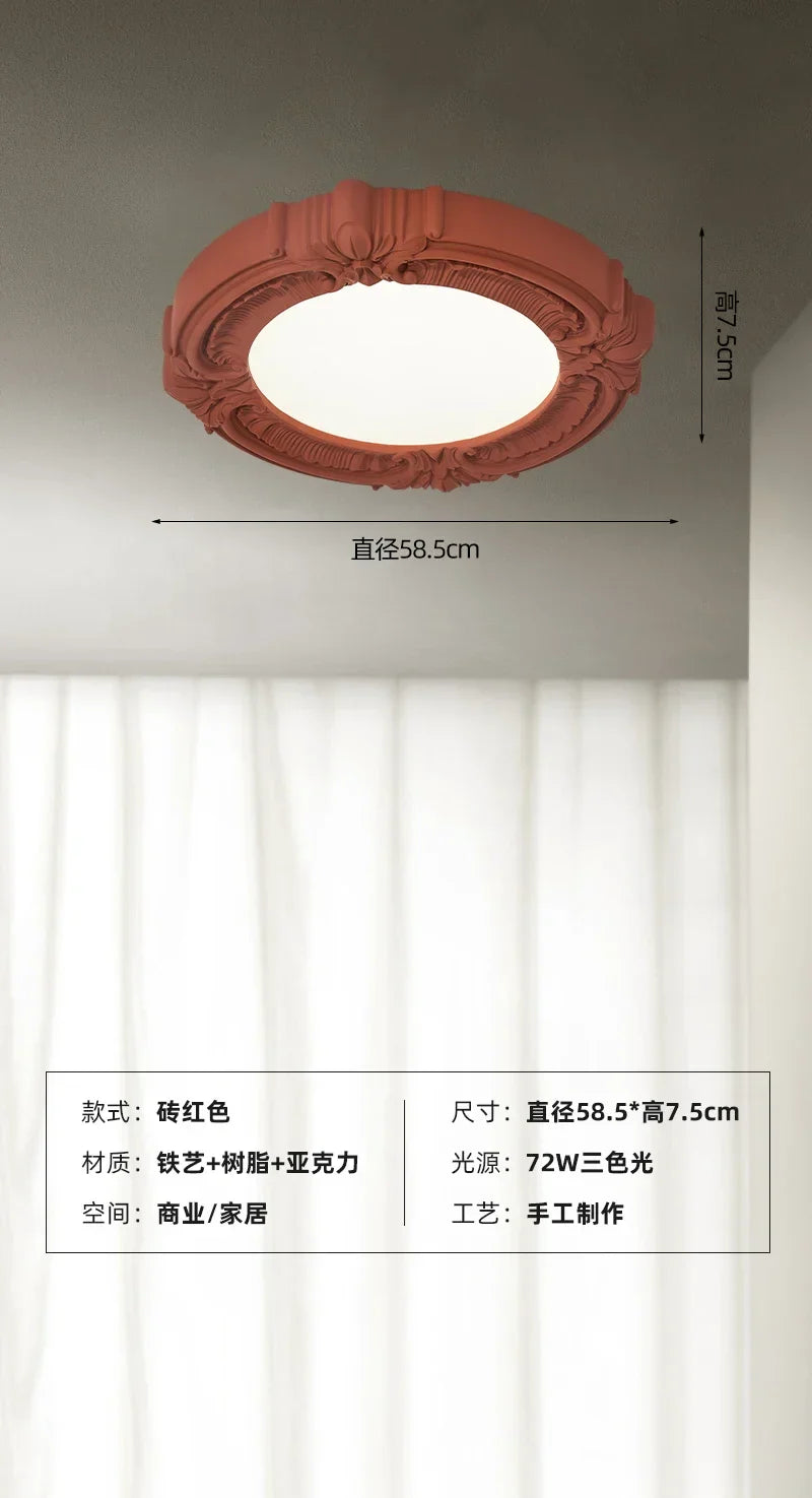 Afralia™ Retro Resin Ceiling Light - Minimalist Classic Design for Home, Bedroom, Study, Cafe