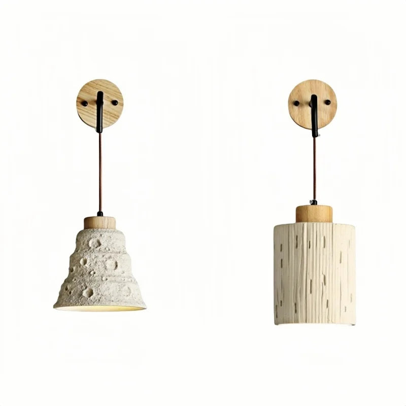 Afralia™ Cement LED Wall Lamp Sconce Nordic Modern Home Decor for Bedroom Hallway