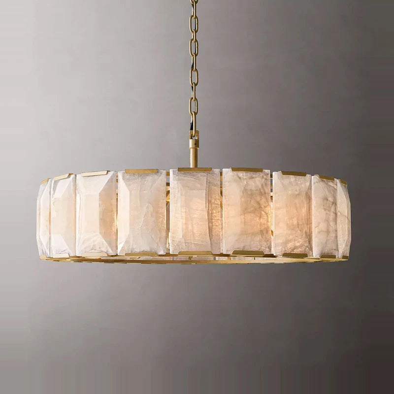 Afralia™ Retro American LED Crystal Chandelier Lighting for Living Room