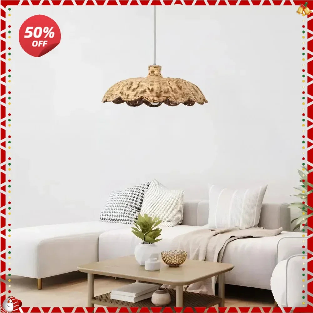 Afralia™ Handmade Rattan Pendant Lamps - Chinese Style Lighting for Home, Restaurant & Coffee Shop