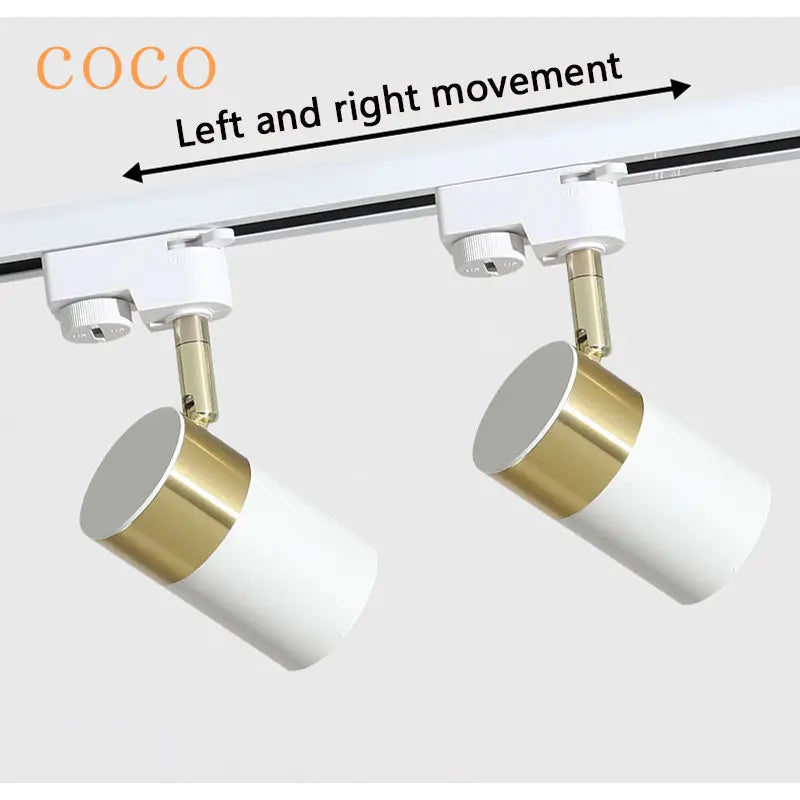 Afralia™ Modern LED Track Spotlight Ceiling Lights for Home Background Wall Living Room.