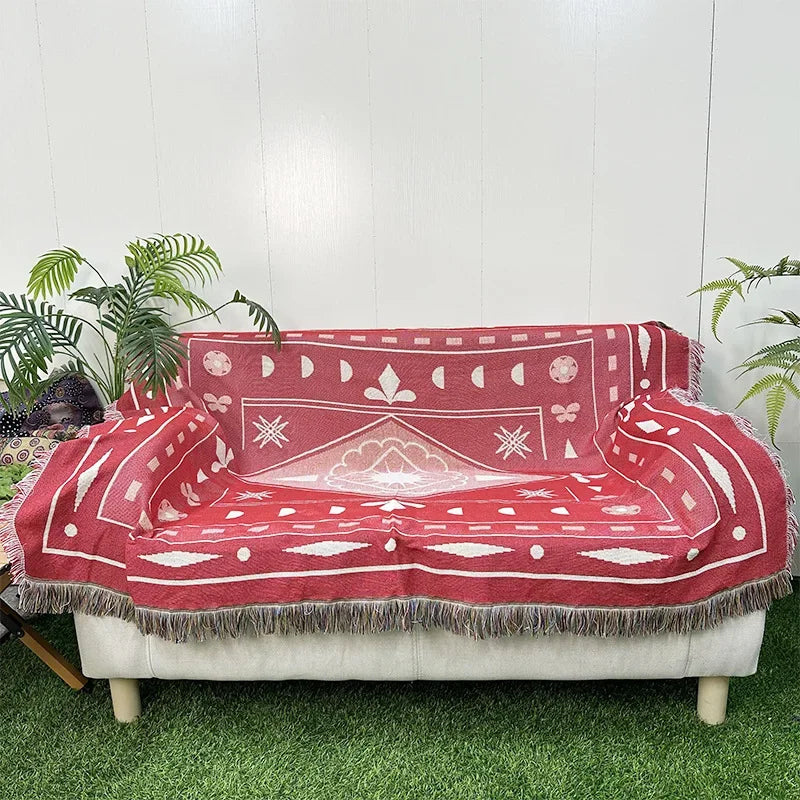 Afralia™ Nordic Knit Thread Blanket - Outdoor Camping and Living Room Decor - Bohemian Style Throw Sofa Cover