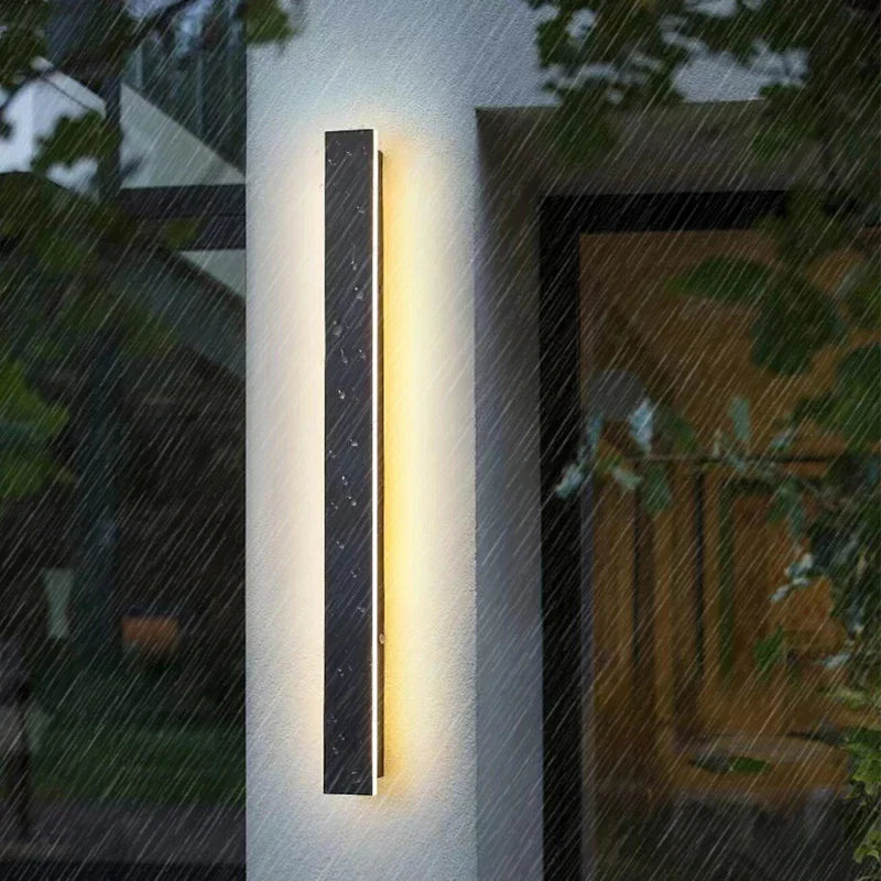 Afralia™ Outdoor Waterproof LED Wall Lamp, Modern Acrylic Light Source, IP65 Level WaterResistance