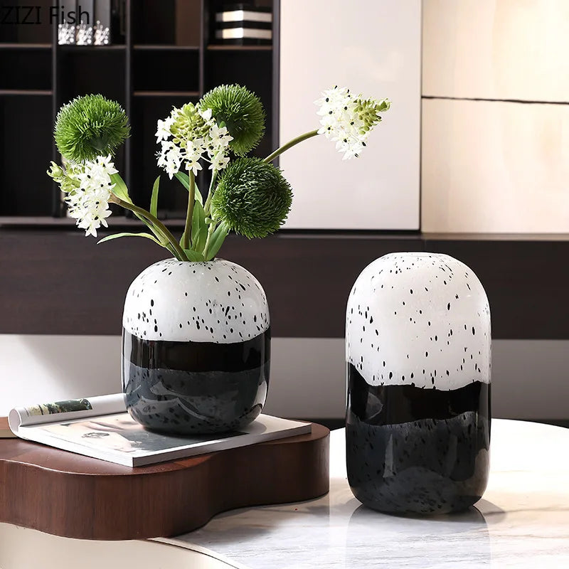 Afralia™ Glass Vase Hydroponics Flower Pot Gradient Desk Decor Room Aesthetic Elegant Vase