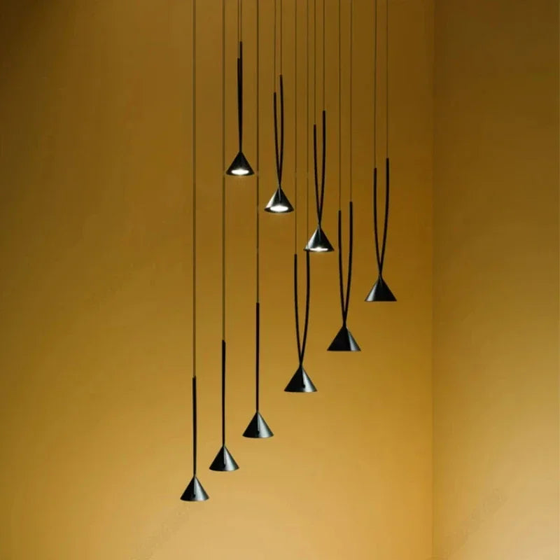 Afralia™ Modern LED Chandelier Light for Dinning/Living Room Suspension Bedeside Lighting