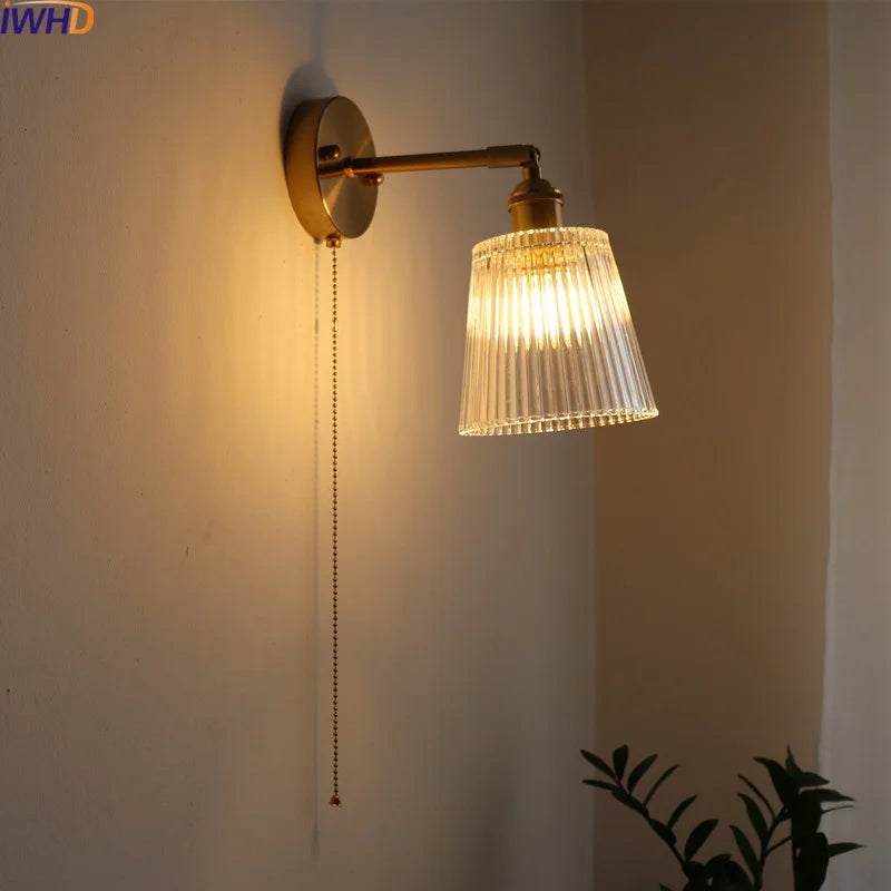 Afralia™ Modern Copper LED Wall Sconce, Nordic Design for Hallway, Living Room, Bathroom