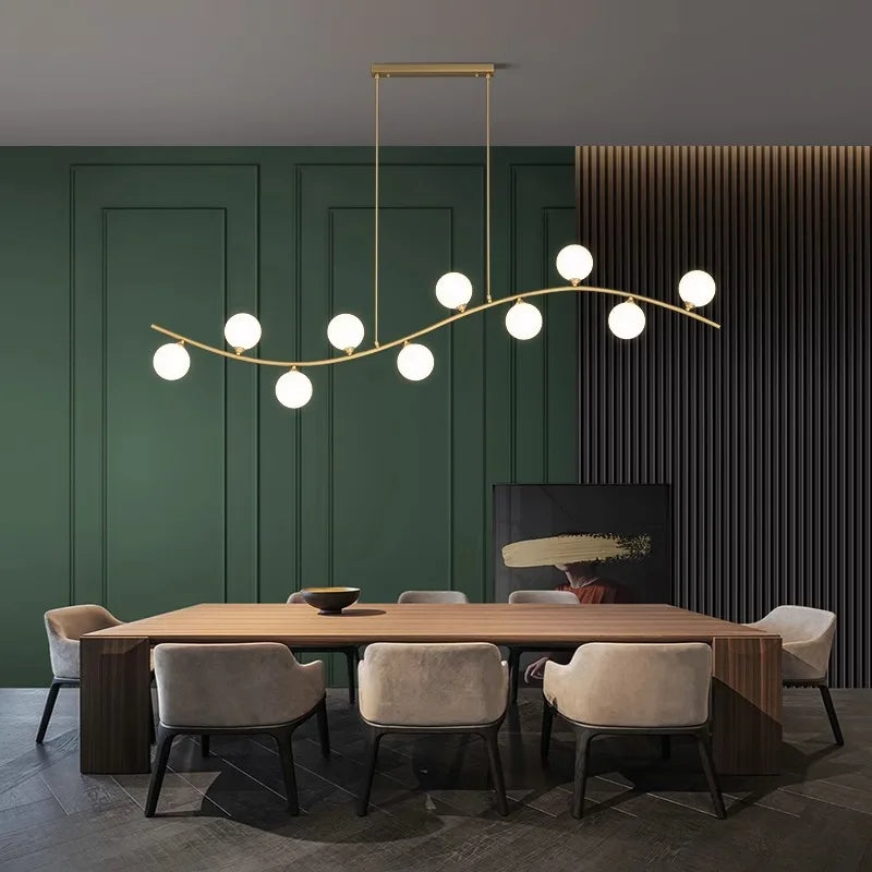 Afralia™ Modern LED Pendant Light Chandeliers for Living Dining Room Indoor Lighting