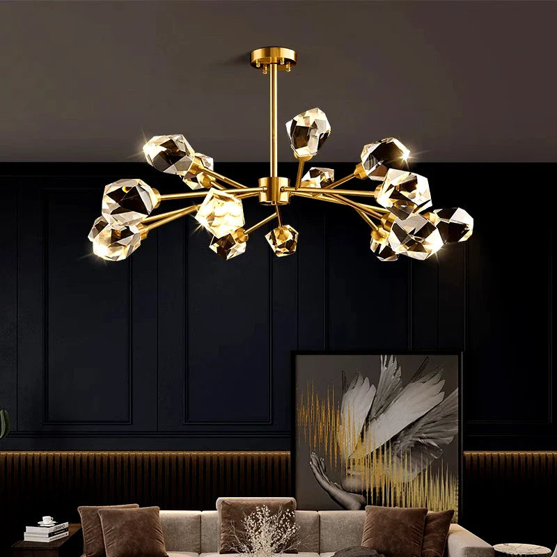 Afralia™ LED Indoor Chandelier Lighting for Living Room, Bedroom, and Dining Room
