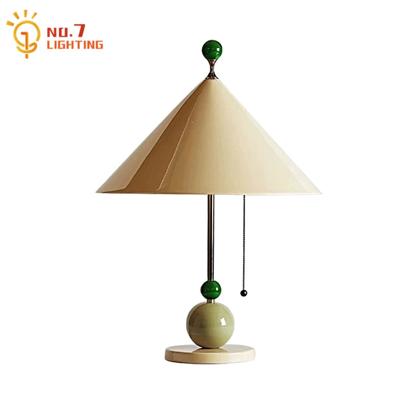 Afralia™ Colorful LED Umbrella Table Lamp for Living Room, Bedroom - Dopamine Design