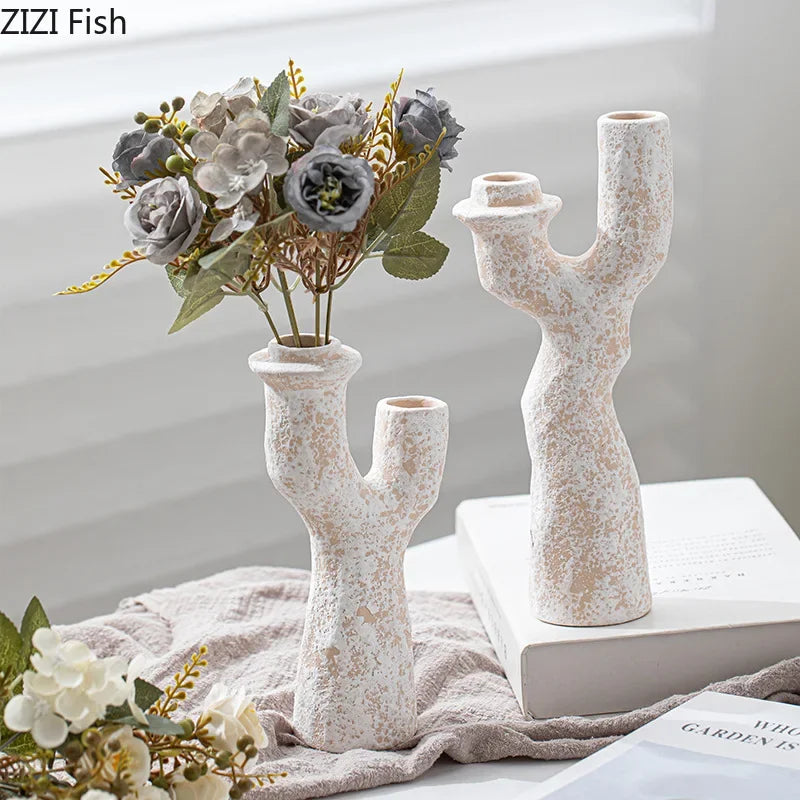 Afralia™ Ceramic Tree Branch Vase for Aesthetic Room Decor