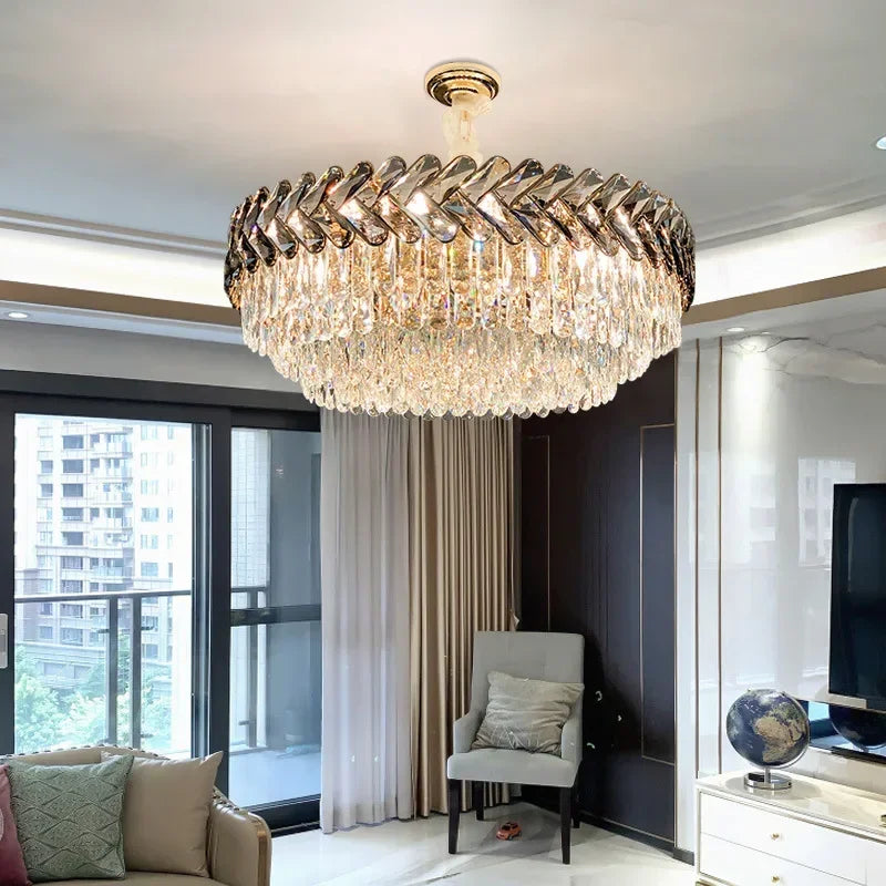Afralia™ Modern LED Crystal Chandelier - Luxury Lighting Fixture for Home Décor