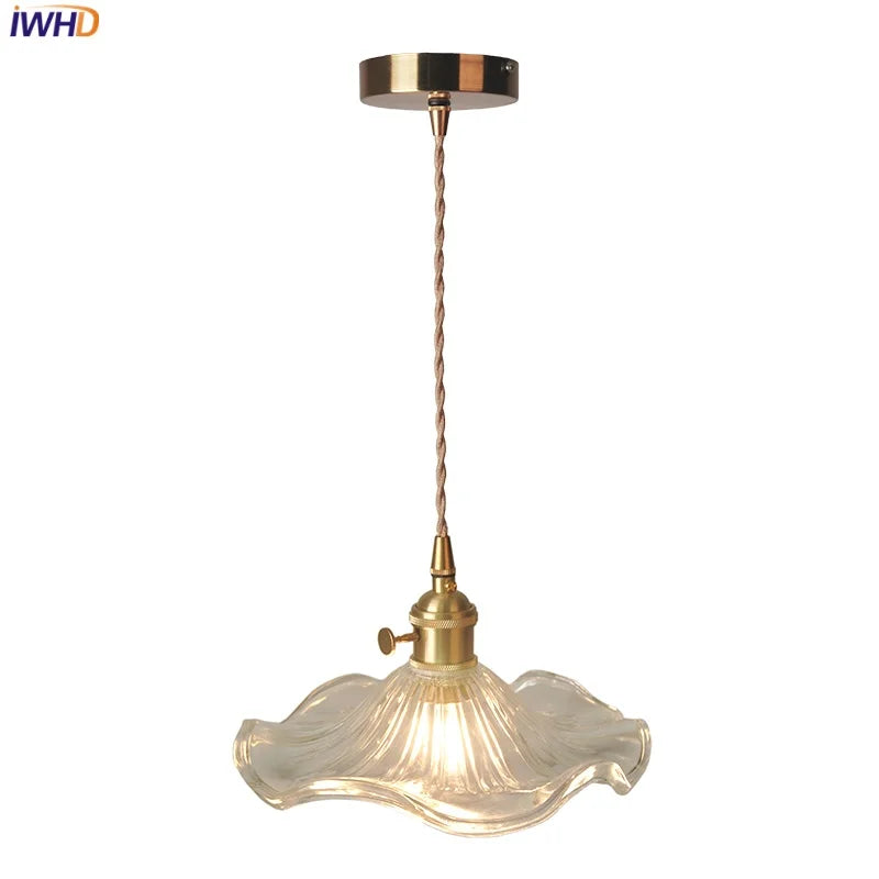 Afralia™ Glass LED Pendant Light: Modern Nordic Design for Bedroom, Study, Living Room