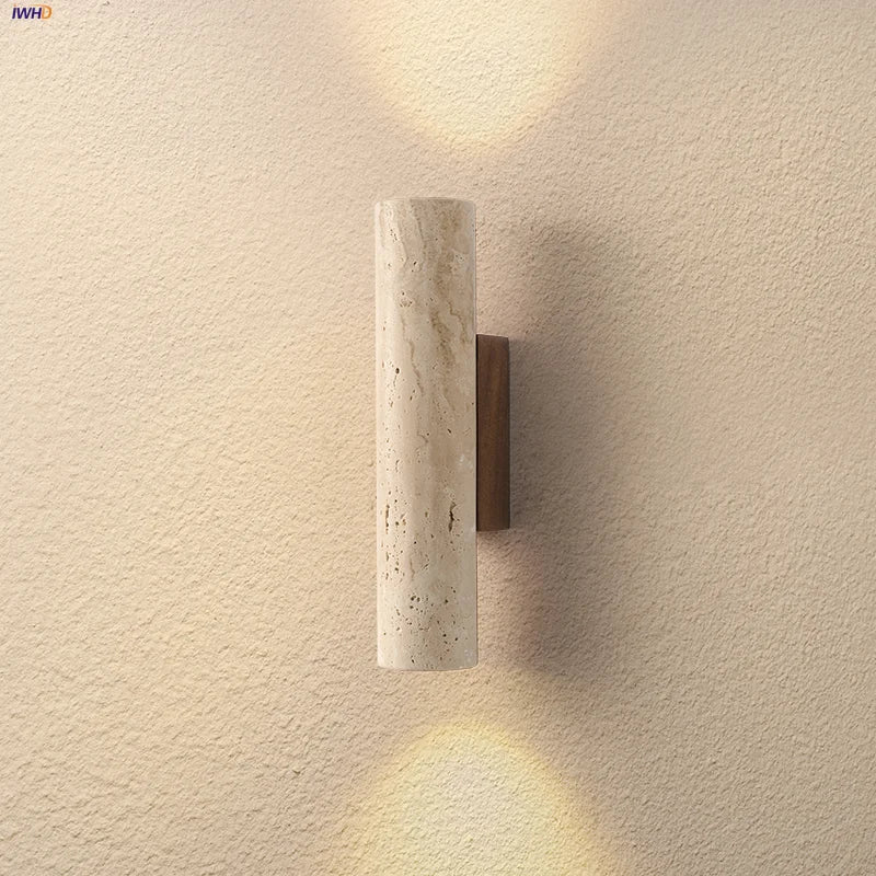 Afralia™ Wood Canopy LED Wall Lights Bedroom Bedside Lamp Sconce Nordic Modern