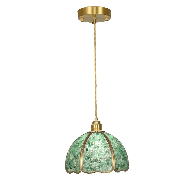 Afralia™ Crystal Glass LED Pendant Lamp with Adjustable Copper Socket for Modern Luxury Décor
