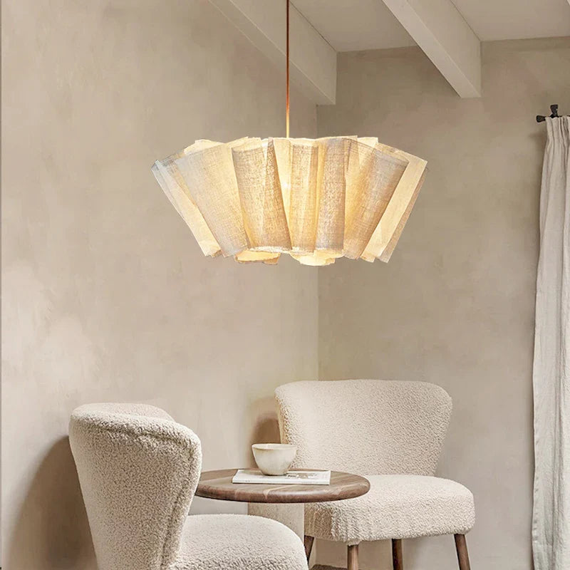 Afralia™ Nordic Vintage Fabric Chandelier Pendant Lights for Home Decor