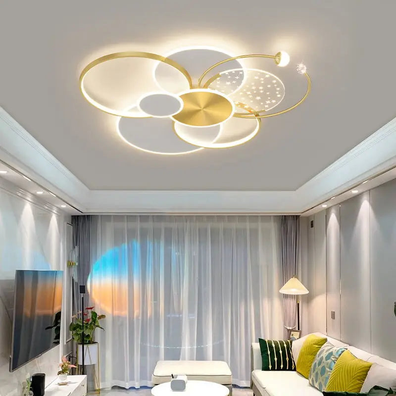 Afralia™ Modern Luxury Starlight LED Ceiling Light for Living Room, Bedroom, Kitchen