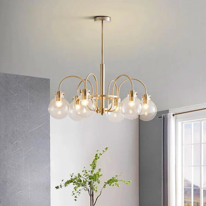 Afralia™ Smart LED Chandelier, Modern Ceiling Lamps for Bedroom, Interior Lighting