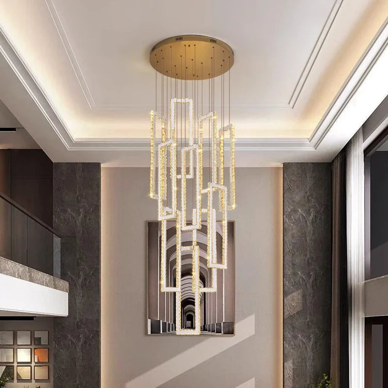 Afralia™ Crystal Pendant Lights: Modern Smart Indoor Lighting for Living Room, Dining Room