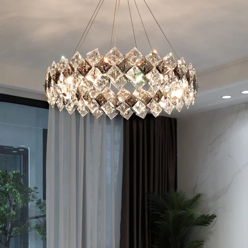 Afralia™ Crystal Chandelier: Postmodern Luxury Pendant for Living Room, Bedroom, and Restaurant