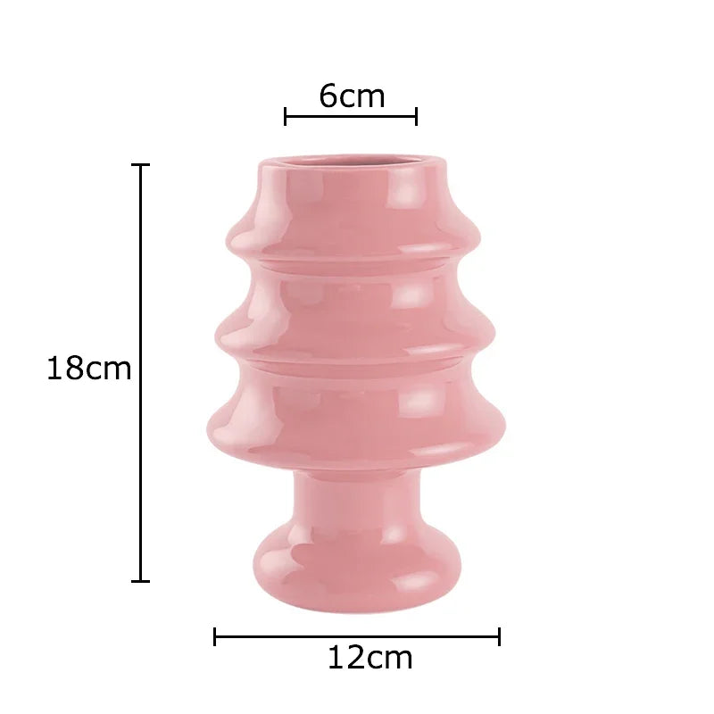 Afralia™ Xmas Tree Ceramic Vase for Table Decoration and Flowers Arrangement