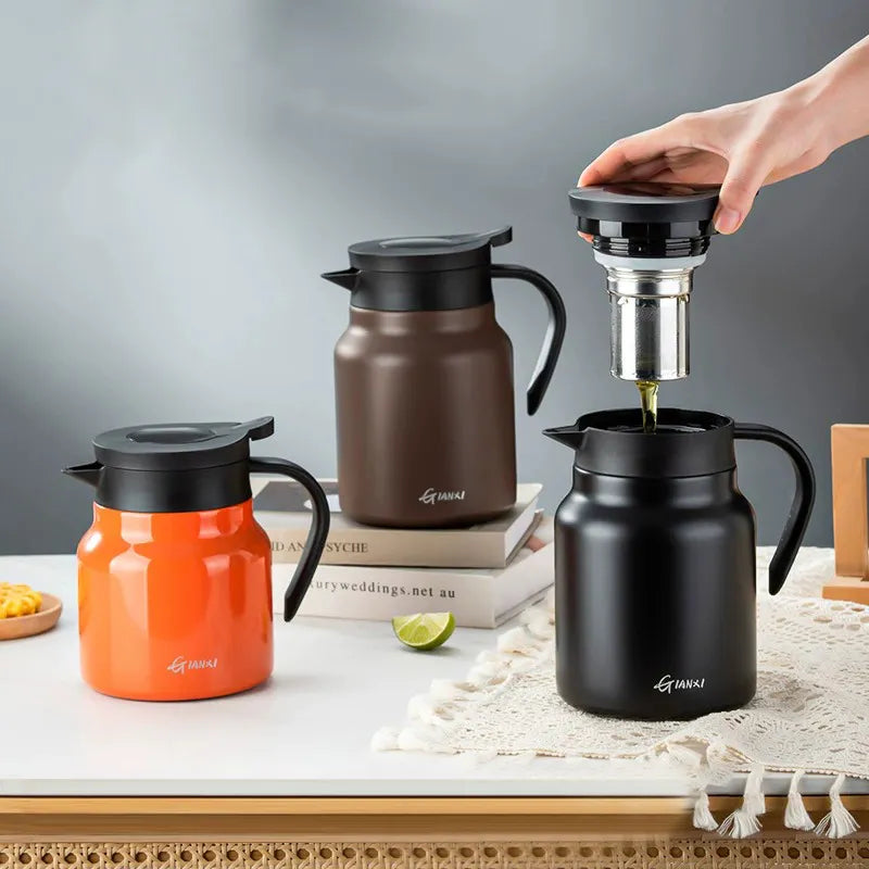 Afralia™ Smart Temperature Display Stewing Teapot with Ceramic Liner for Tea Brewing