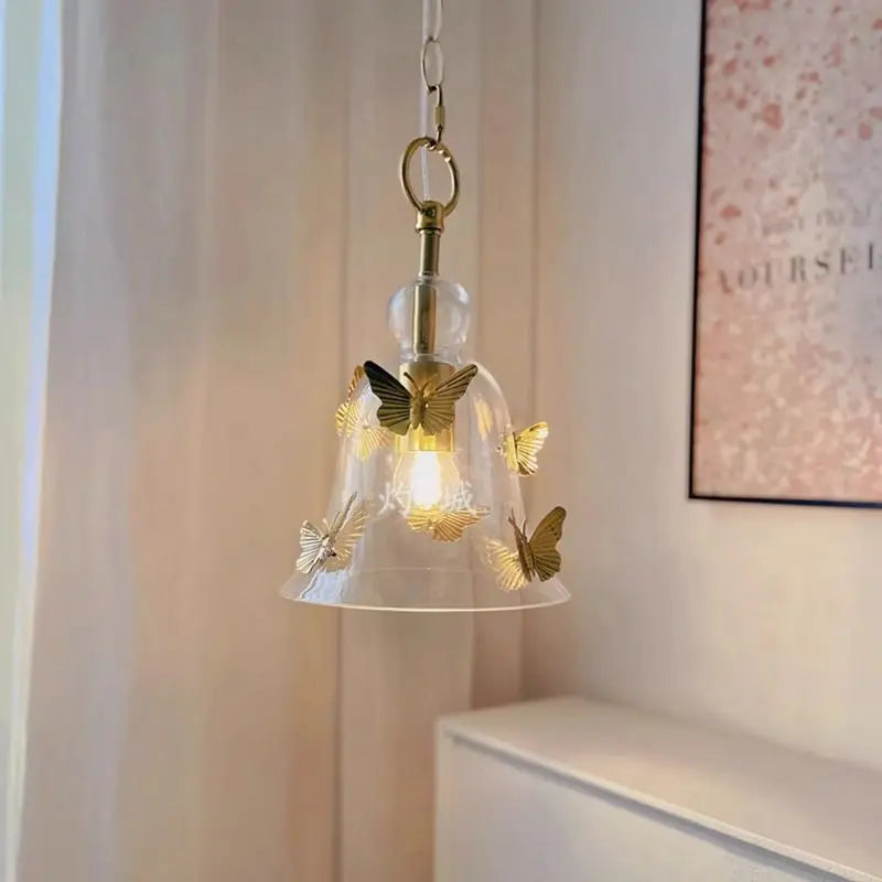 Afralia™ Bedhead Glass Pendant Lamp for Dining Room Table Bar Counter Bedroom