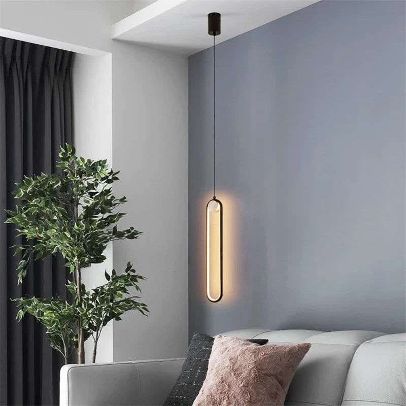 Afralia™ Modern LED Pendant Light Kitchen Bedroom Living Room Nordic Minimalism Hanglamp