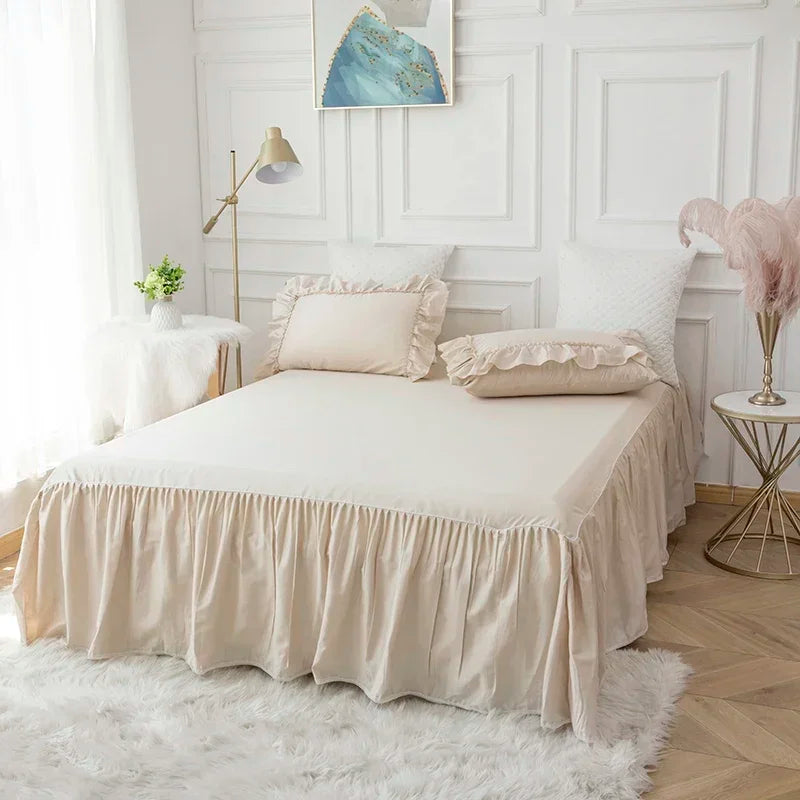 Afralia™ Princess Cotton Bedding Set: King Queen Twin Double Size Duvet Cover Sets