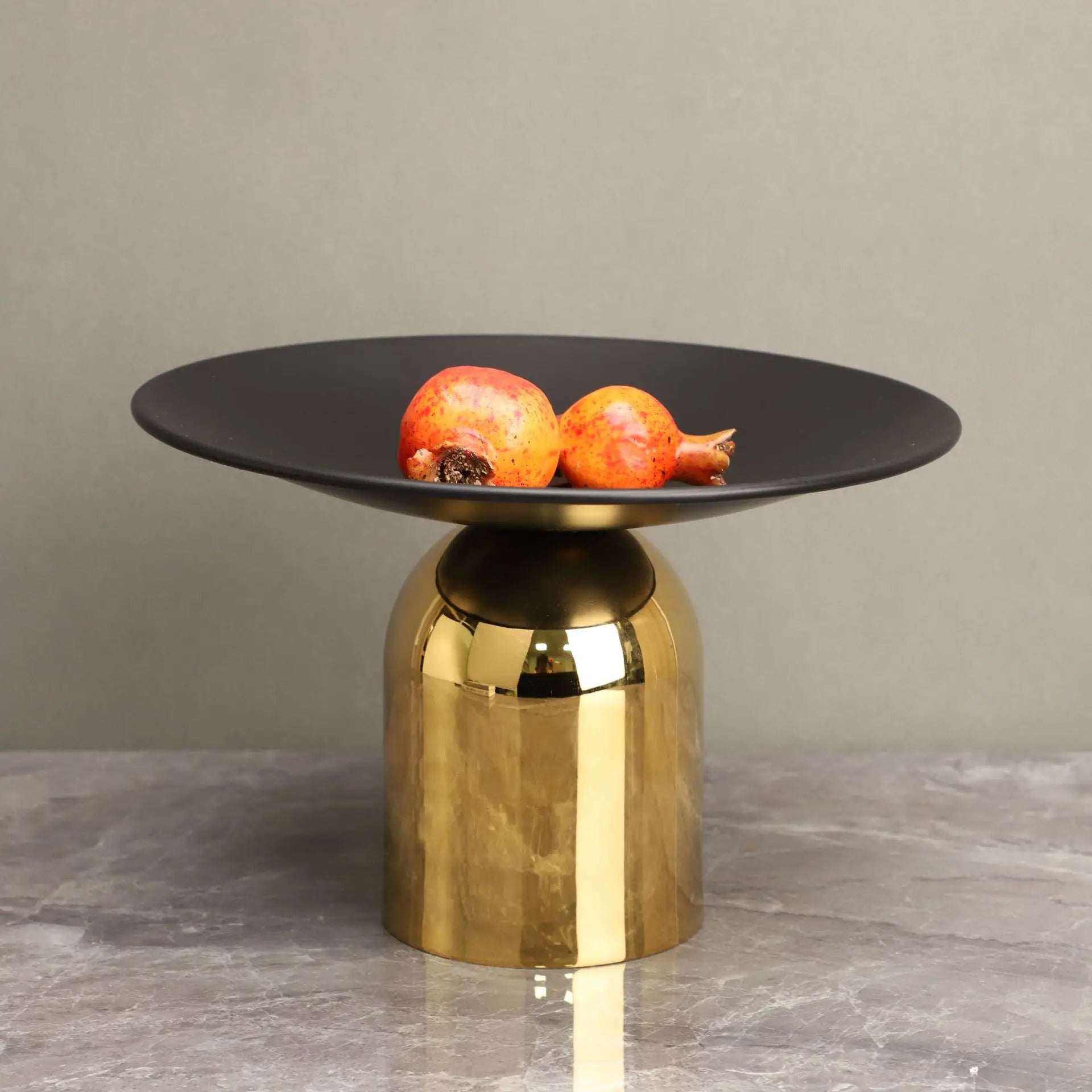 Afralia™ Metal Mushroom Golden Tray Desktop Storage Container – Tabletop Decor & Home Decoration
